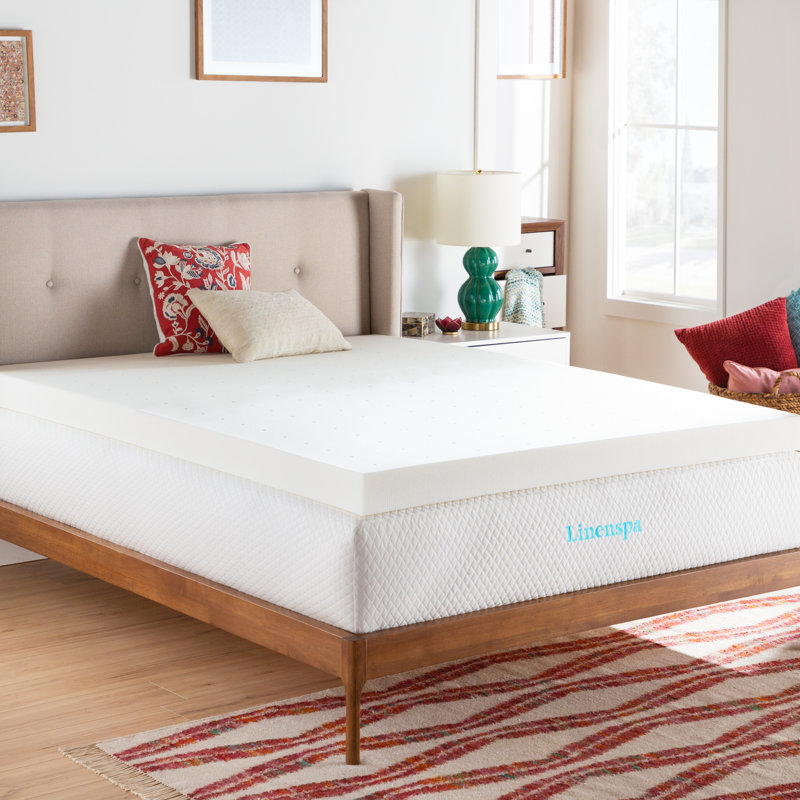 LinenspaEssentials Linenspa Essentials 4" Memory Foam Mattress Topper